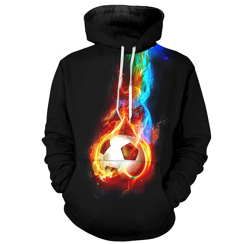 Fire Football Hoodie