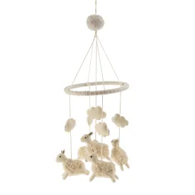 Floating Felt Sheep Baby Mobile