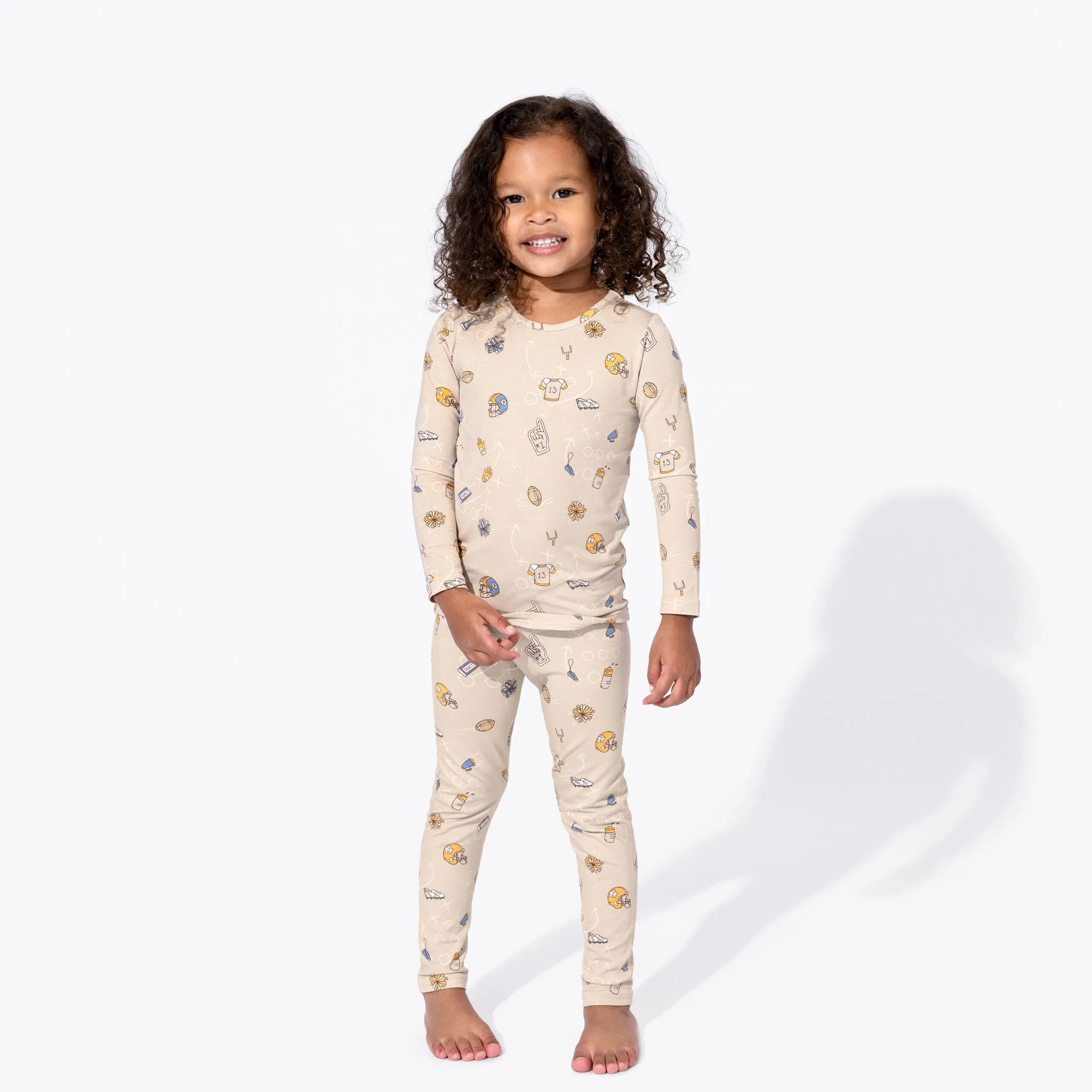 Football Bamboo Kids Pajamas