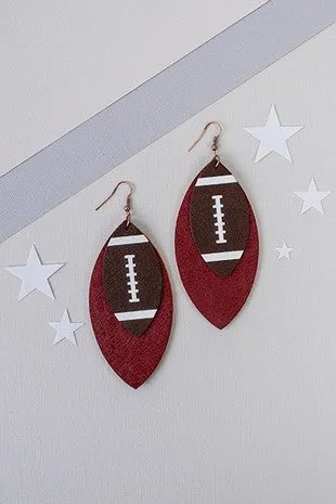 Football Earrings