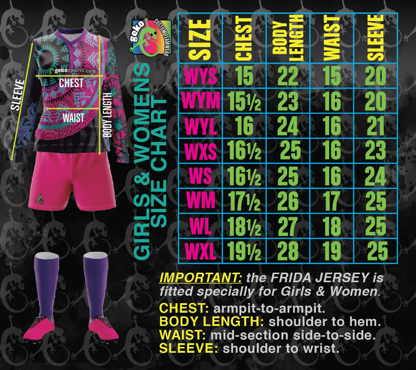 Frida Girls/Women Goalkeeper Jersey Number Included