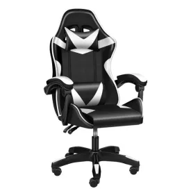 Game Chair, Backrest and Seat Height Adjustable Swivel Recliner Racing Office Computer Ergonomic Video Game Chair, Grey/Black