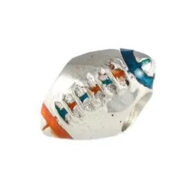 Gator Bead Orange and Blue Football