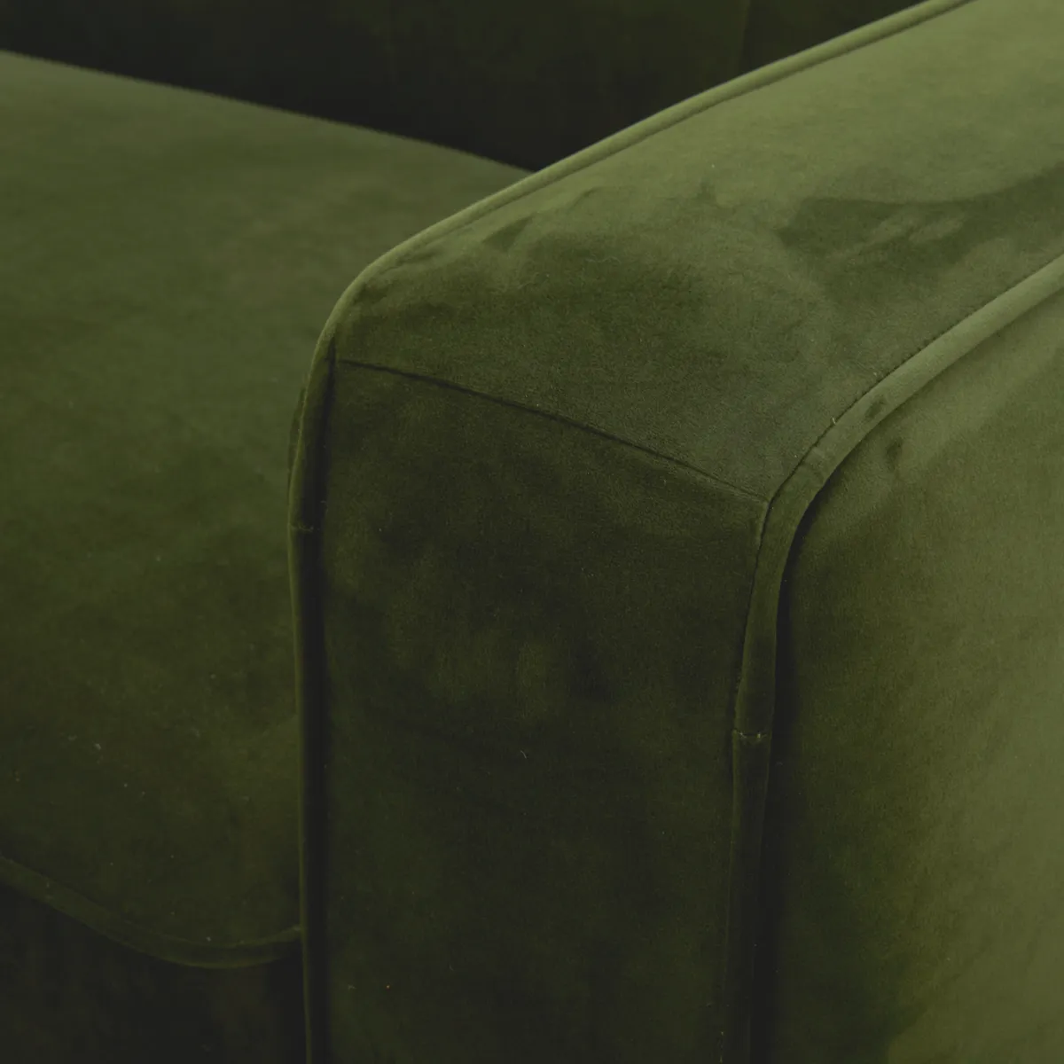 Harbord Olive Green Velvet Sofa