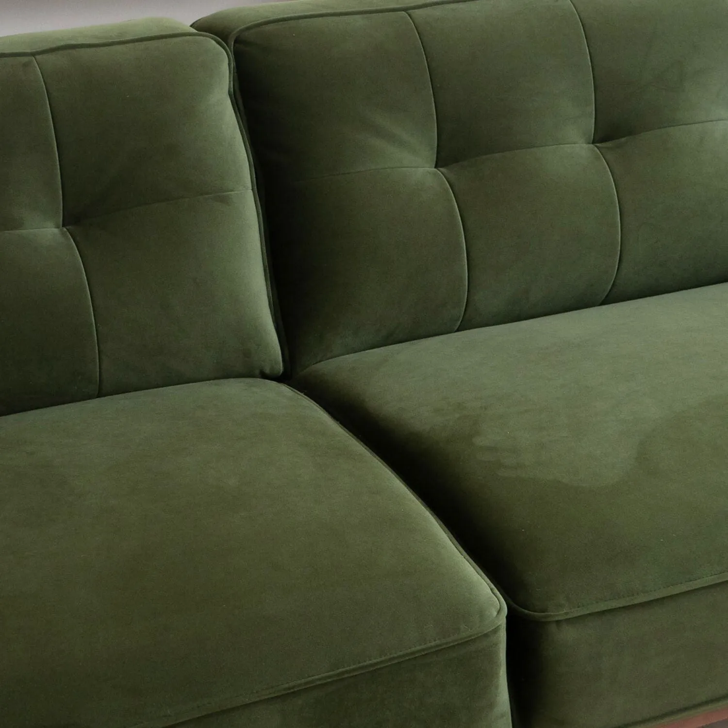 Harbord Olive Green Velvet Sofa