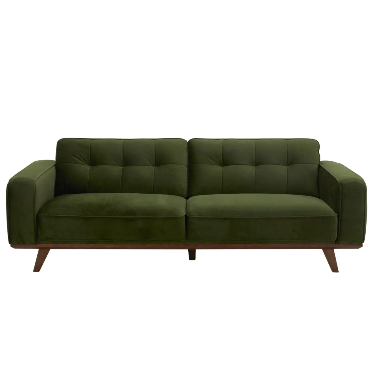 Harbord Olive Green Velvet Sofa