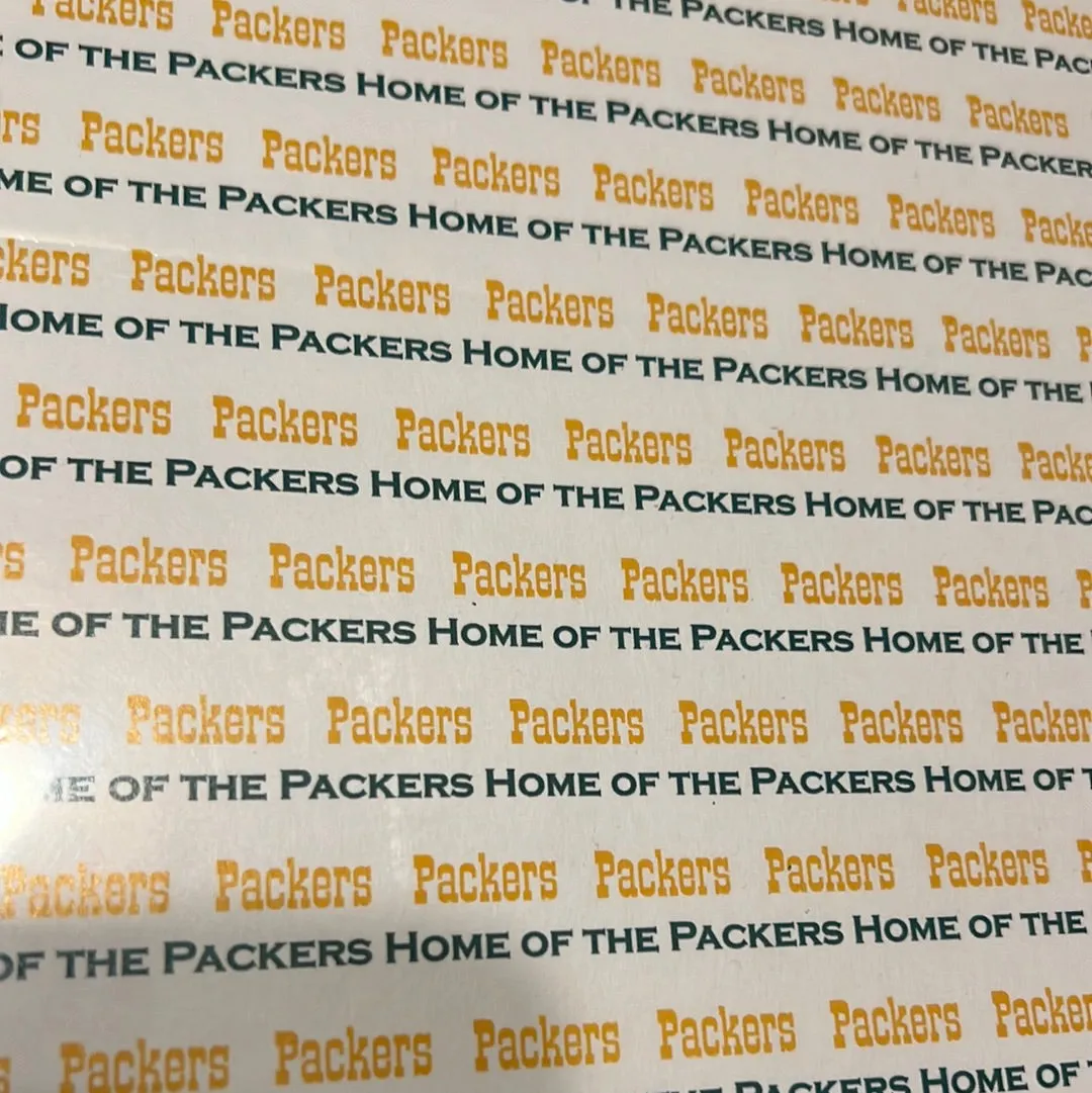 Home of the packers paper by scrapbook customs