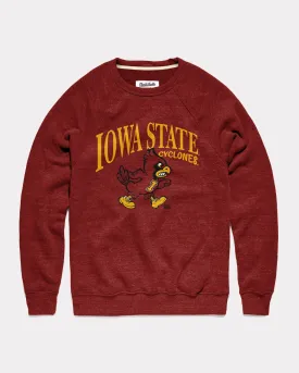 Iowa State Cyclones Pennant Cardinal Crewneck