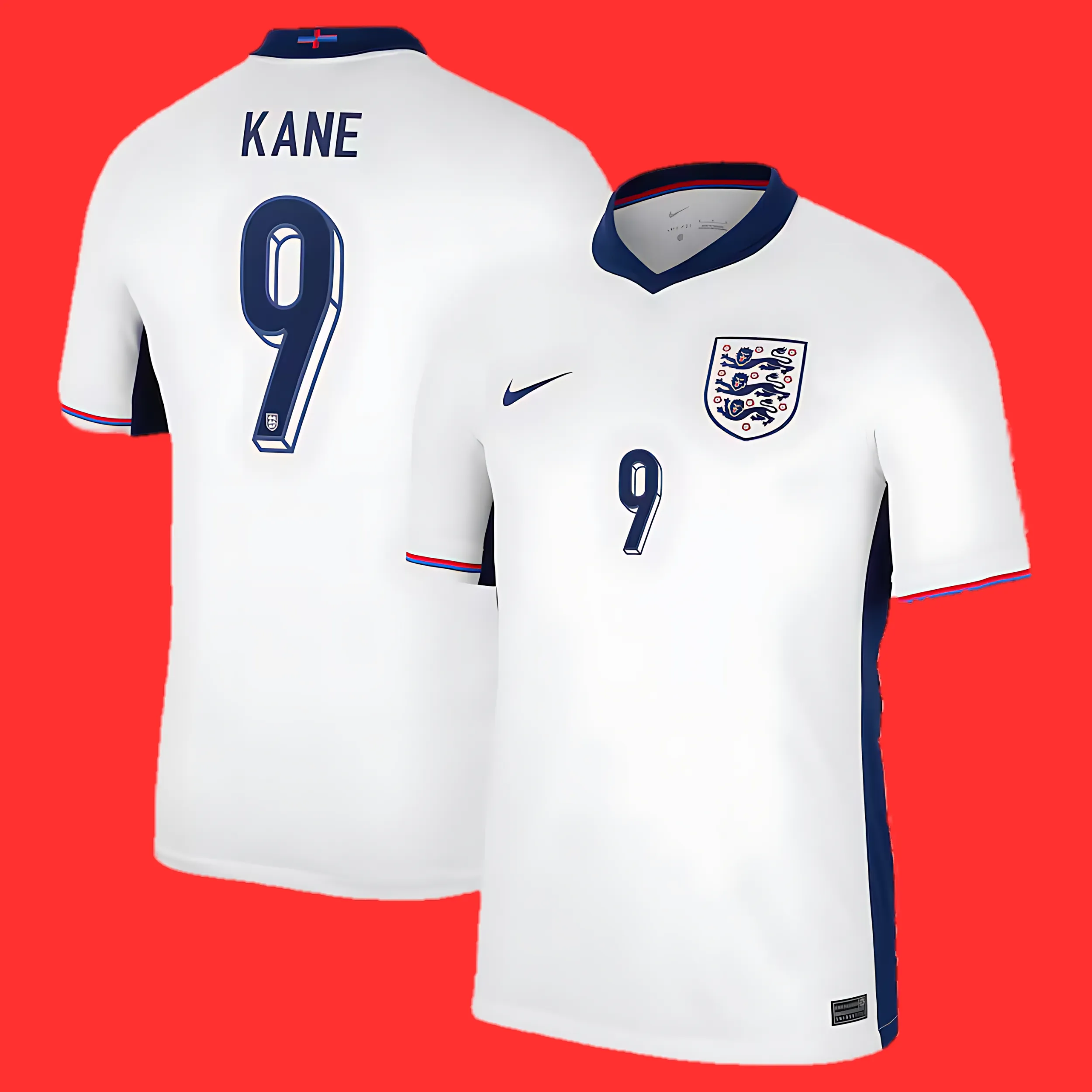 KANE 9 ENGLAND HOME EURO CUP SHIRT