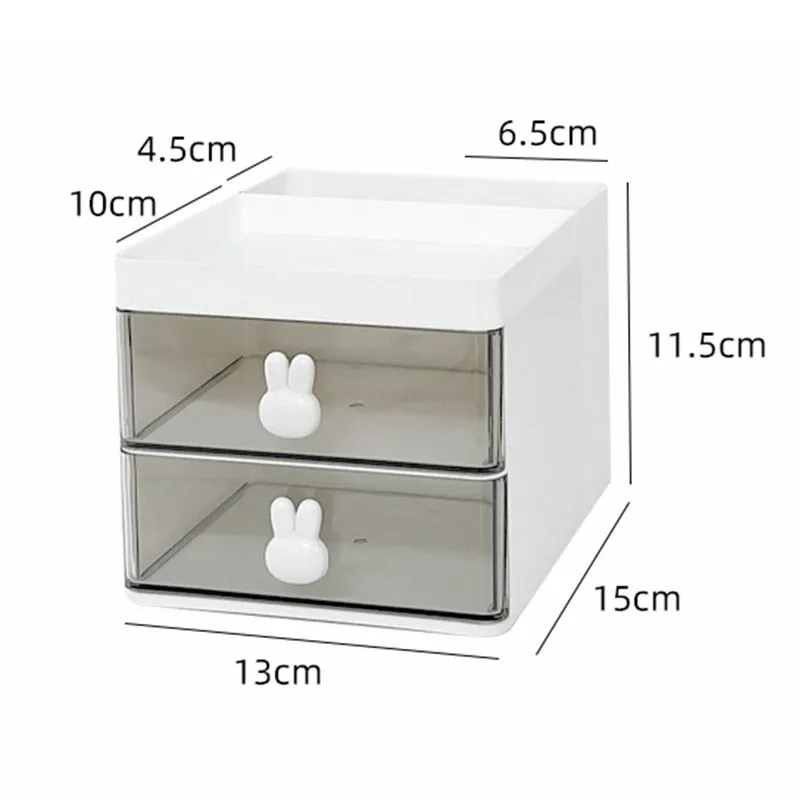 Kawaii Transparent Acrylic Pen Holder For Desk