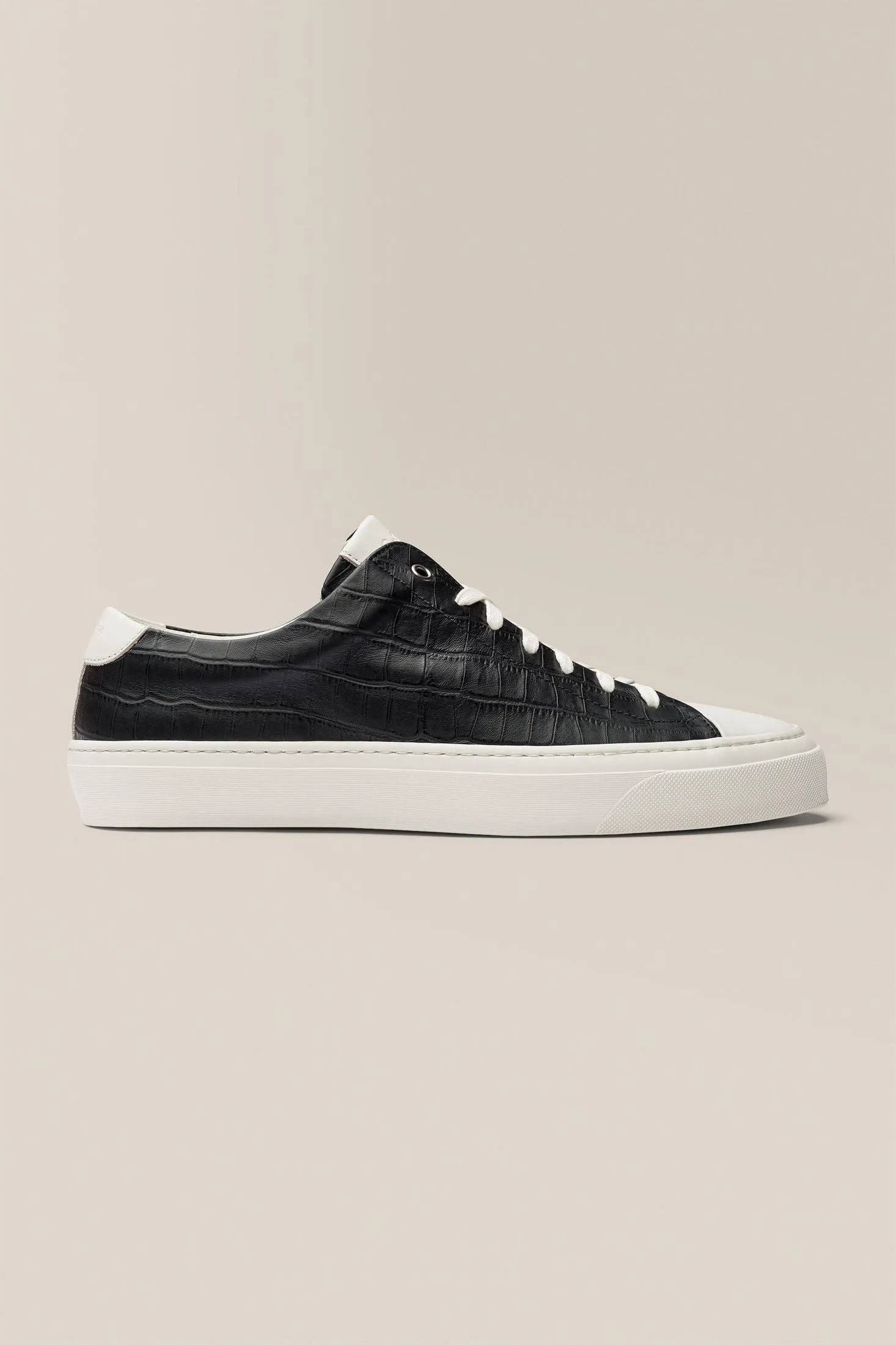 Legacy Lo Top Sneaker | Croc-Embossed Leather