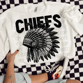 Line Drawing Chiefs Mascot Sweatshirt