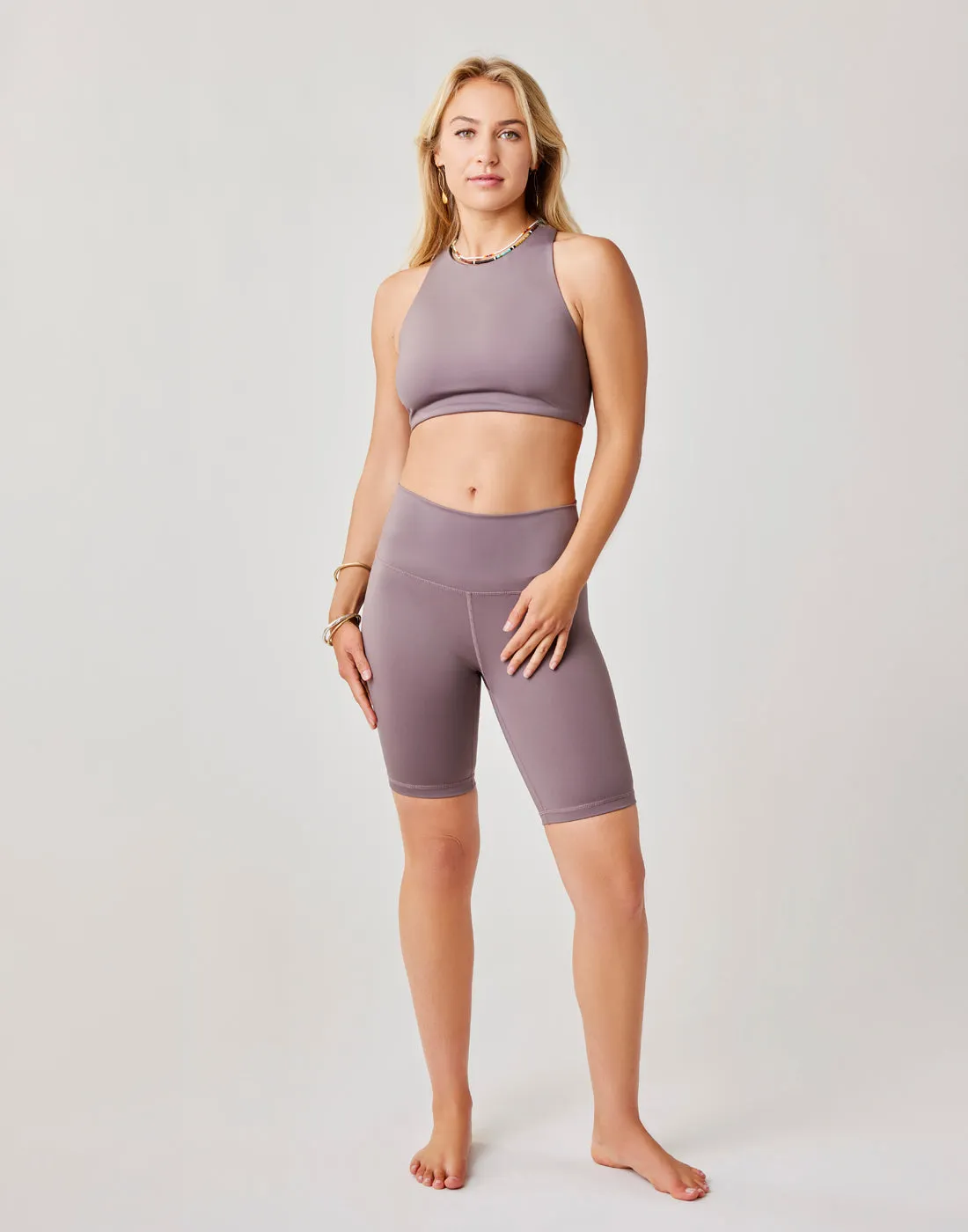 Lucie Compression Short: Dark Fawn - FINAL SALE