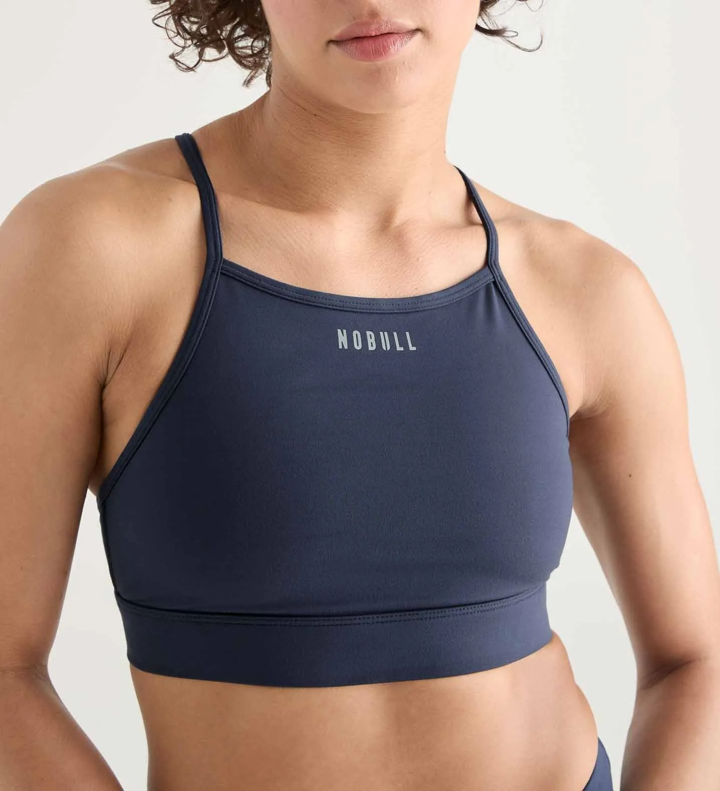 Matte High-Neck Sports Bra