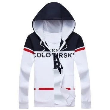 Men's Fashionable Autumn Zipper Hoodie