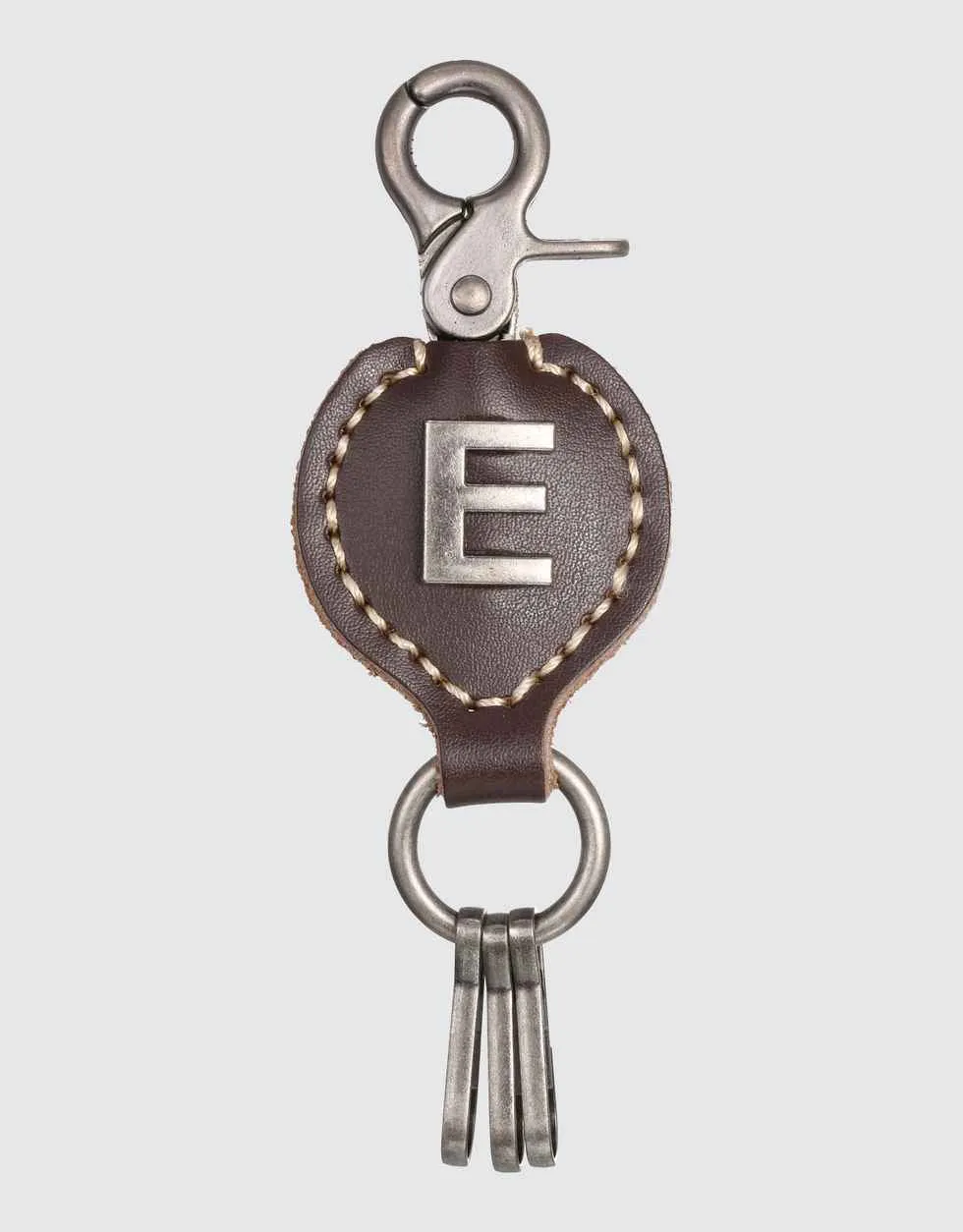 Monogrammed Ringlet Alphabet Keychain