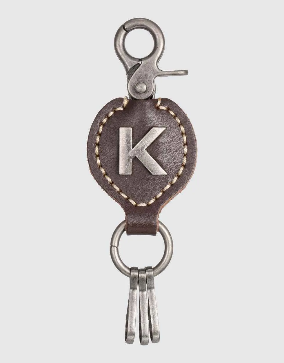 Monogrammed Ringlet Alphabet Keychain