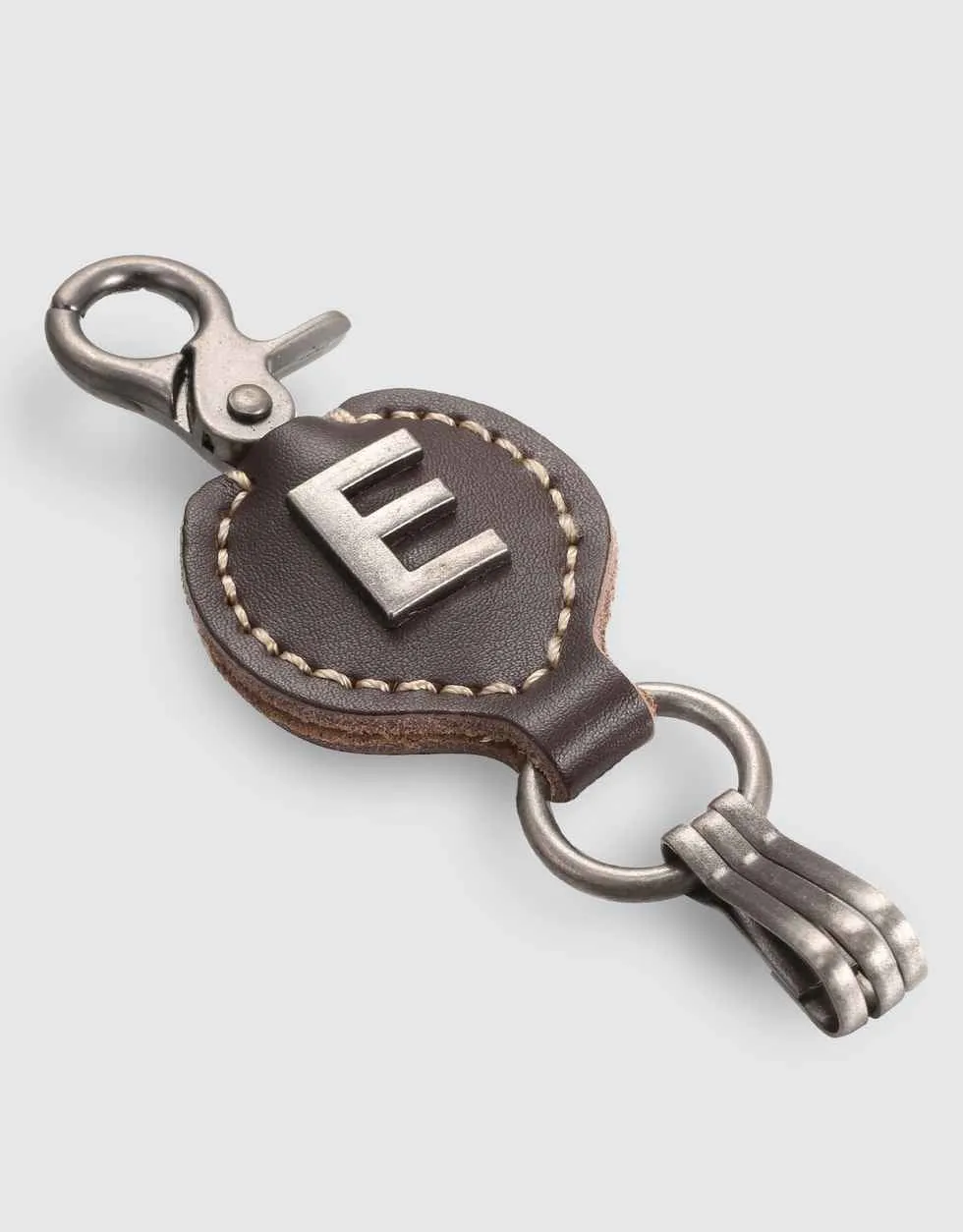 Monogrammed Ringlet Alphabet Keychain