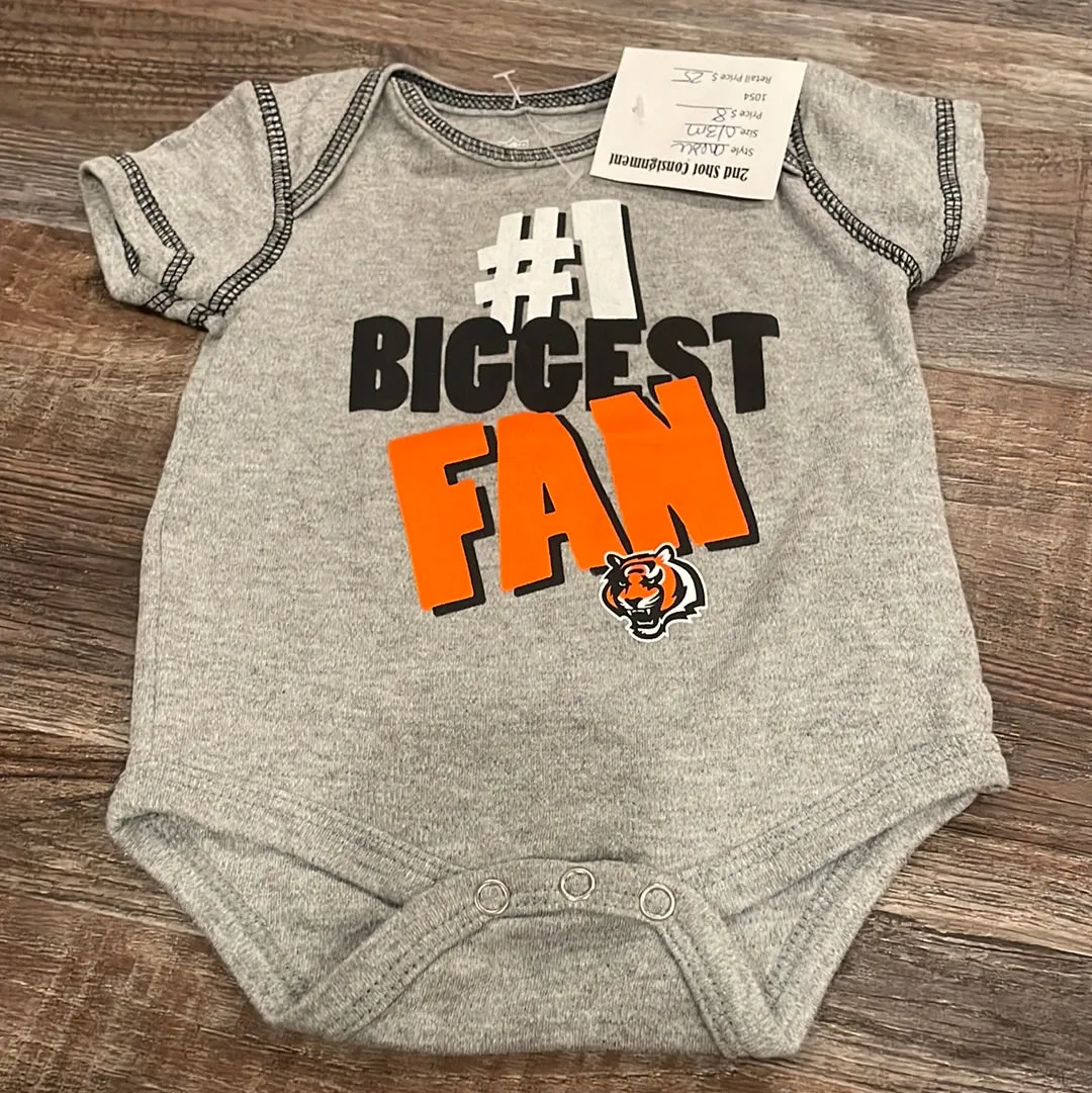 NFL #1 Biggest Fan Cincinnati Bengals onesie size 0/3 months