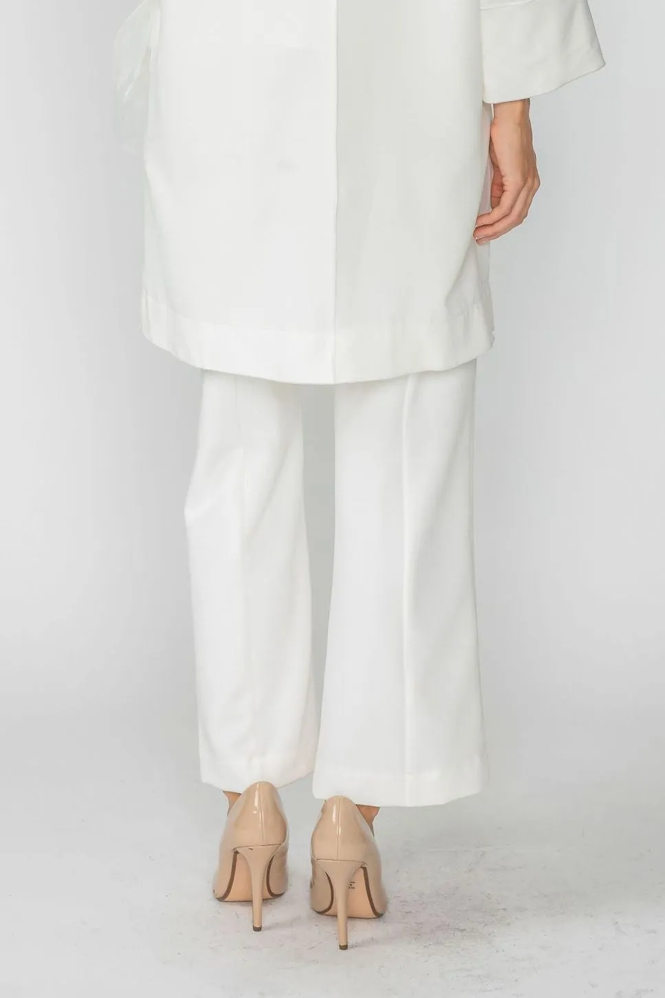 Off-White Pants With Front Slit