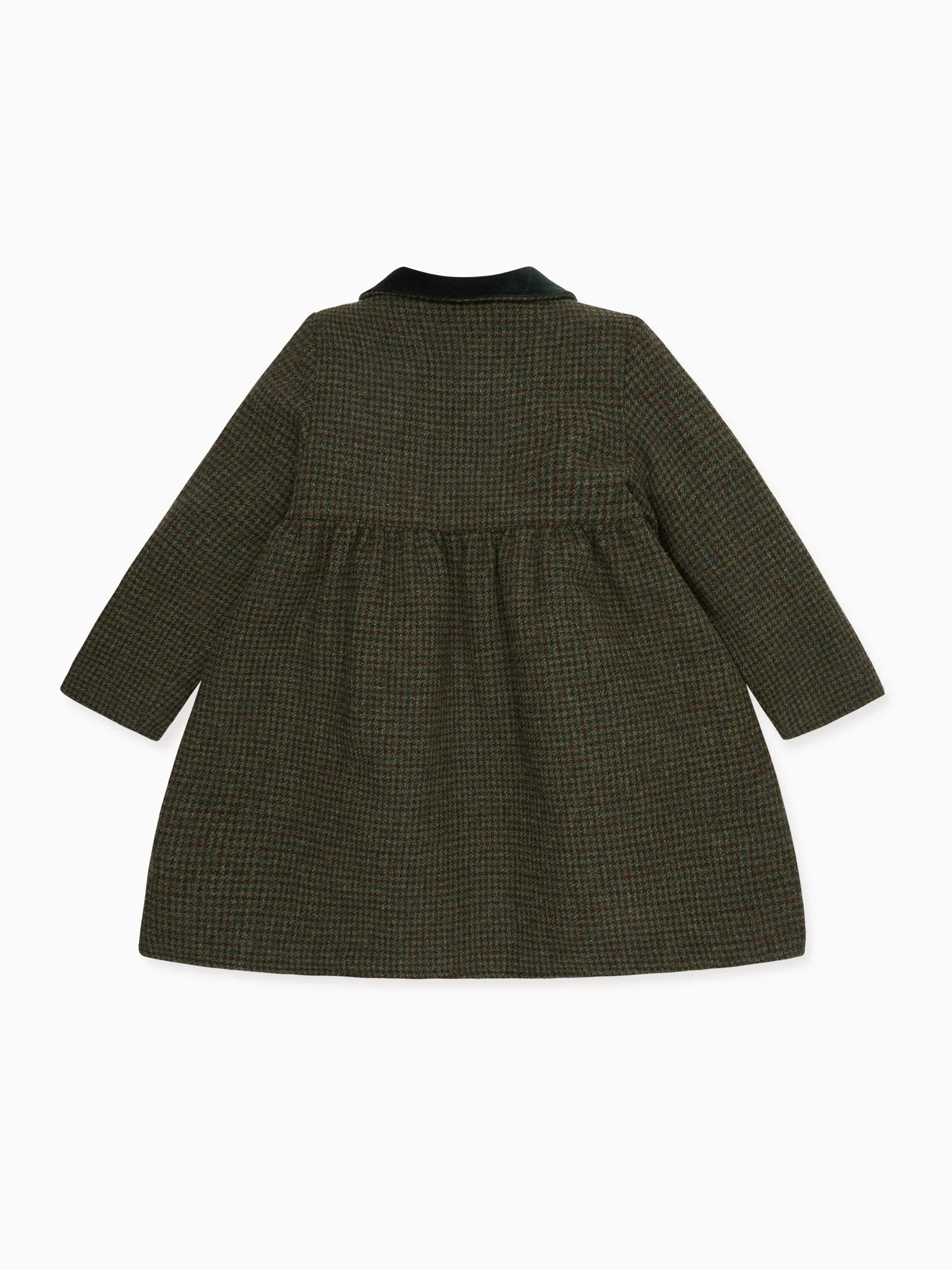 Olive Check Alicia Girl Coat