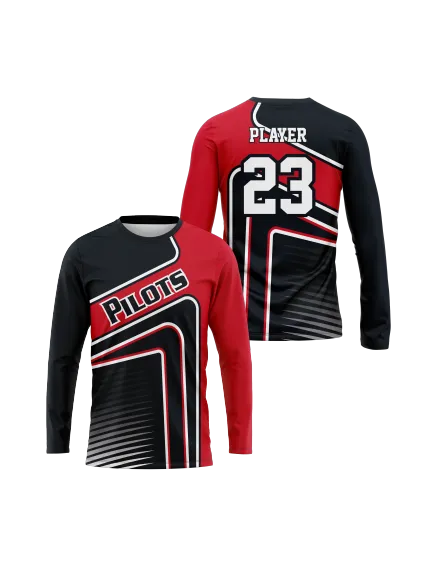 Pilots Full Pilot dye mens long sleeve Jersey