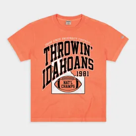 "Throwin' Idahoans" Bengals 1981 Football Vintage Heavyweight Tee