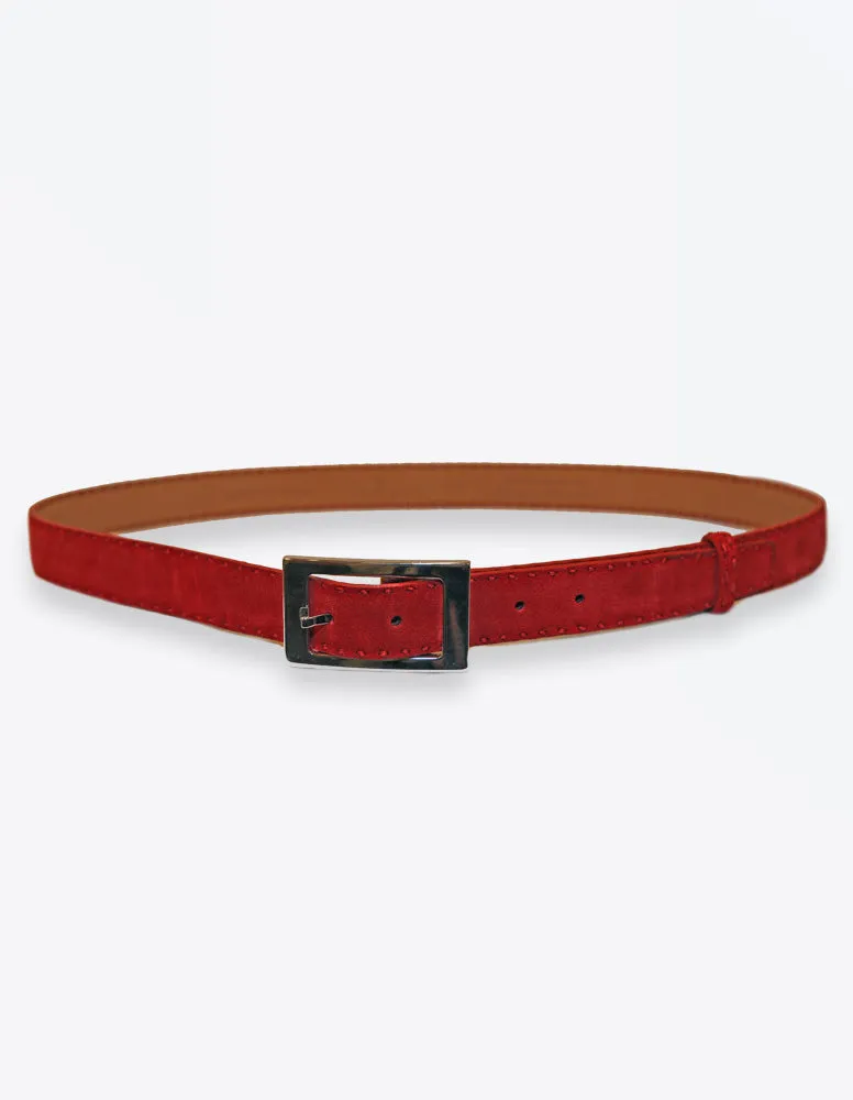 Red Suede Belt