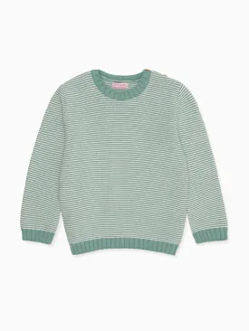 Sage Green Bromo Boy Cotton Jumper