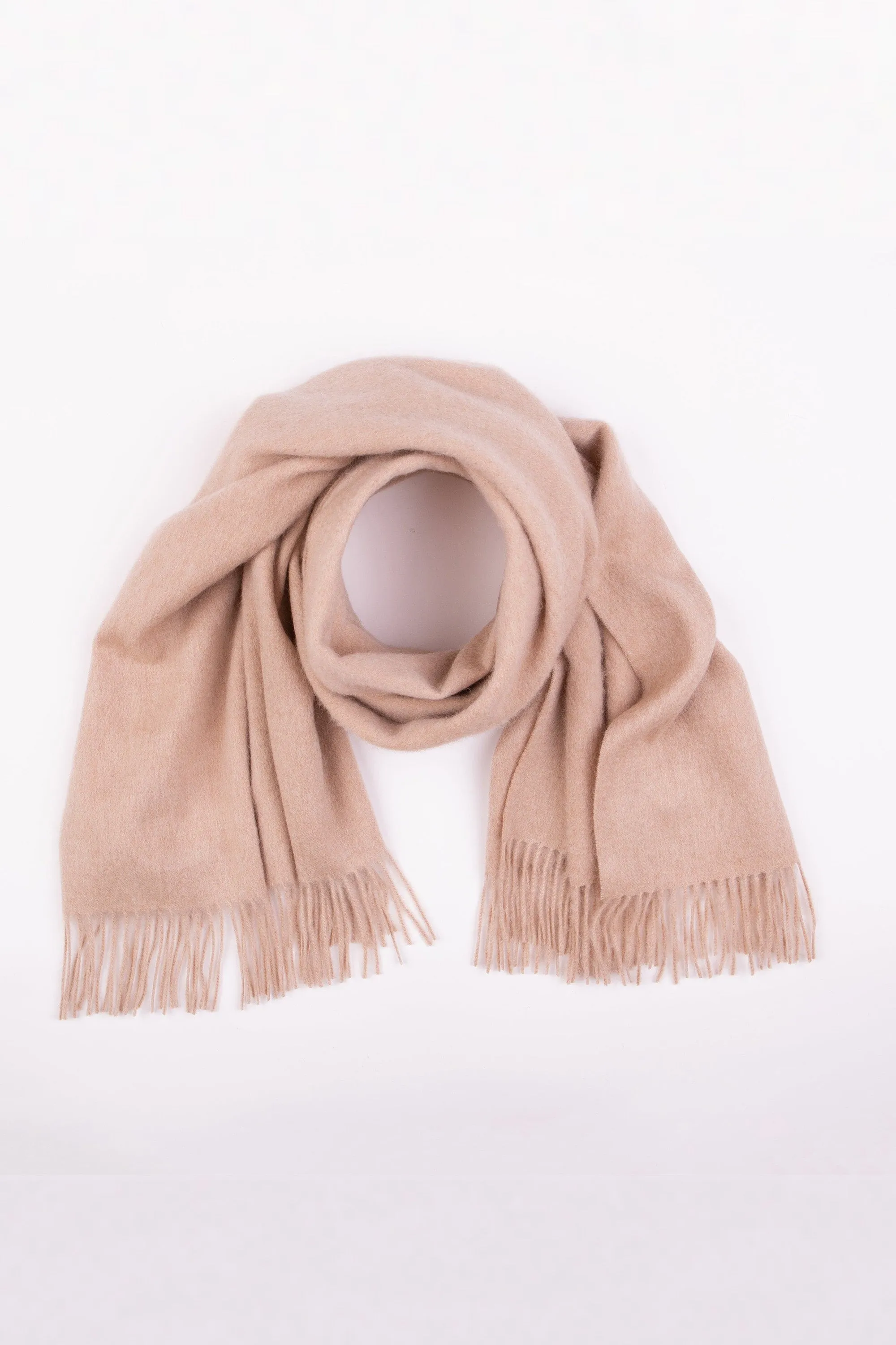 Solid Lambswool Stole - Vicuna