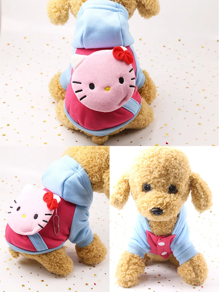 Super Cute Cartoon Character Hoodies For Puppy & Dogs