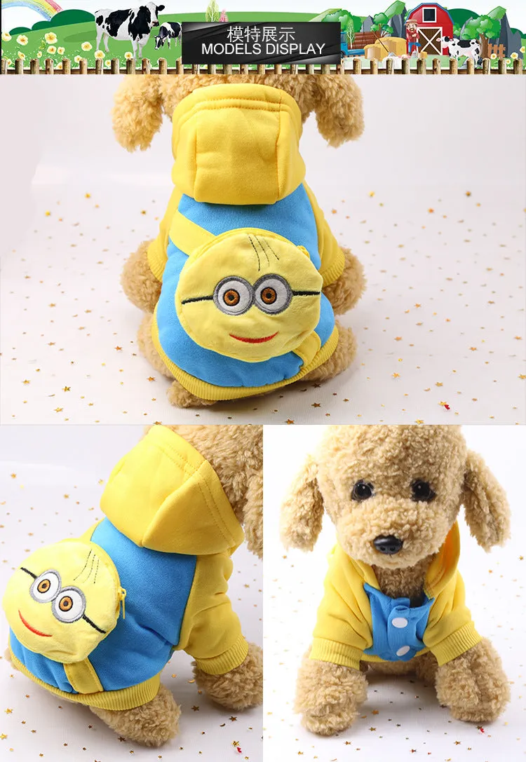 Super Cute Cartoon Character Hoodies For Puppy & Dogs