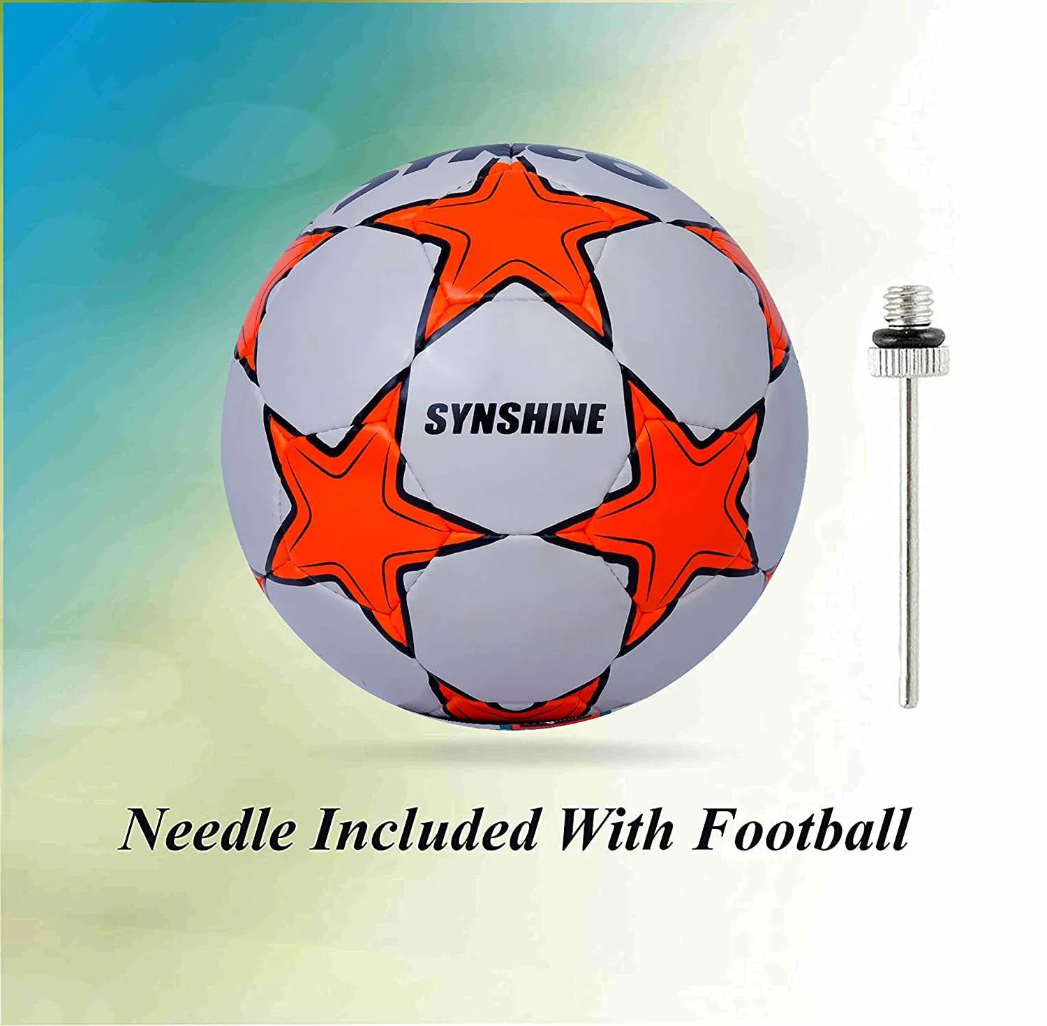 Synco World Cup Football | Soccer Ball Size-5 |Orange | 1 piece