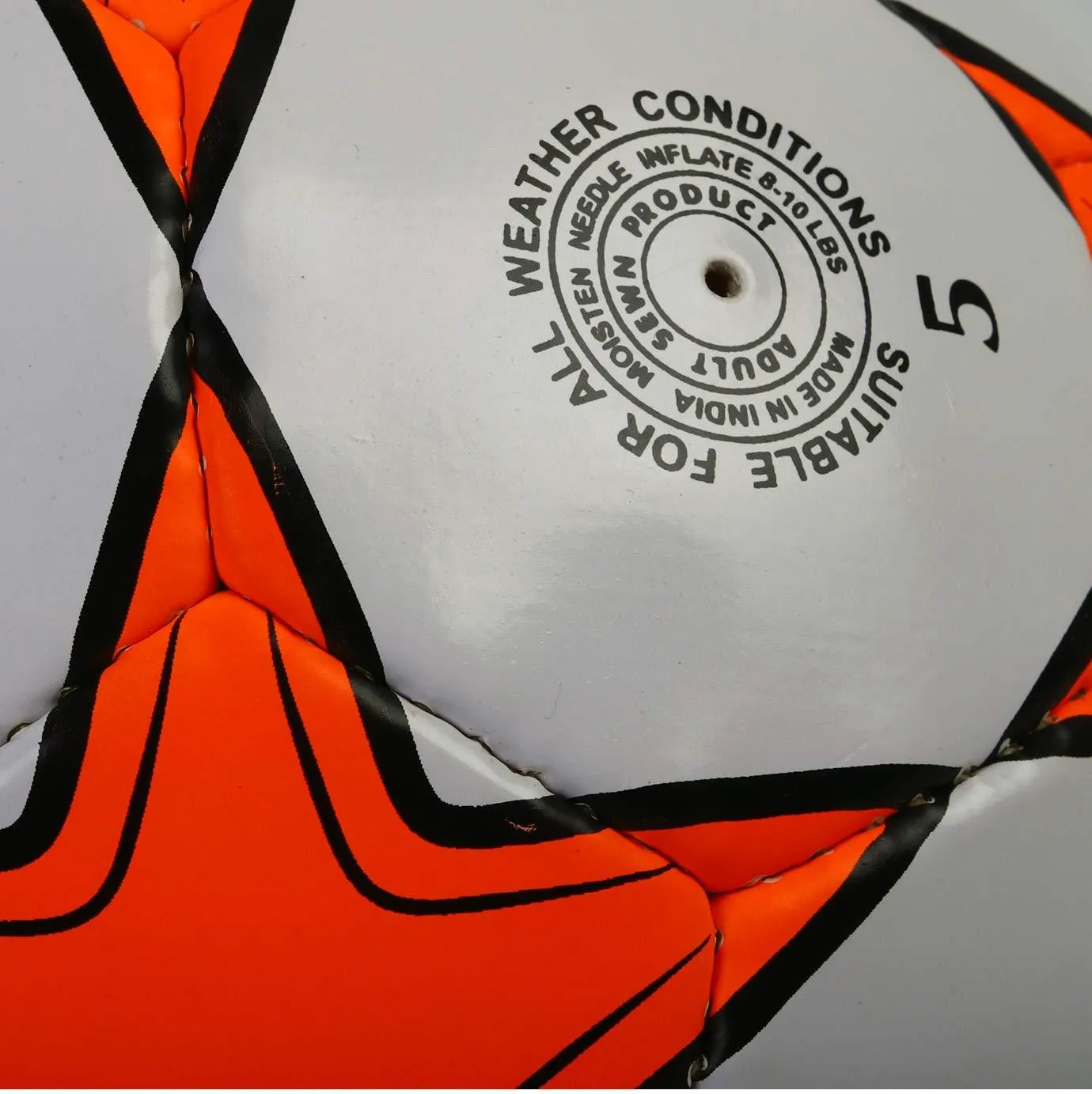 Synco World Cup Football | Soccer Ball Size-5 |Orange | 1 piece