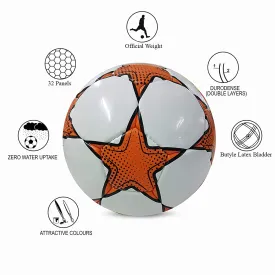 Synco World Cup Football | Soccer Ball Size-5 |Orange | 1 piece