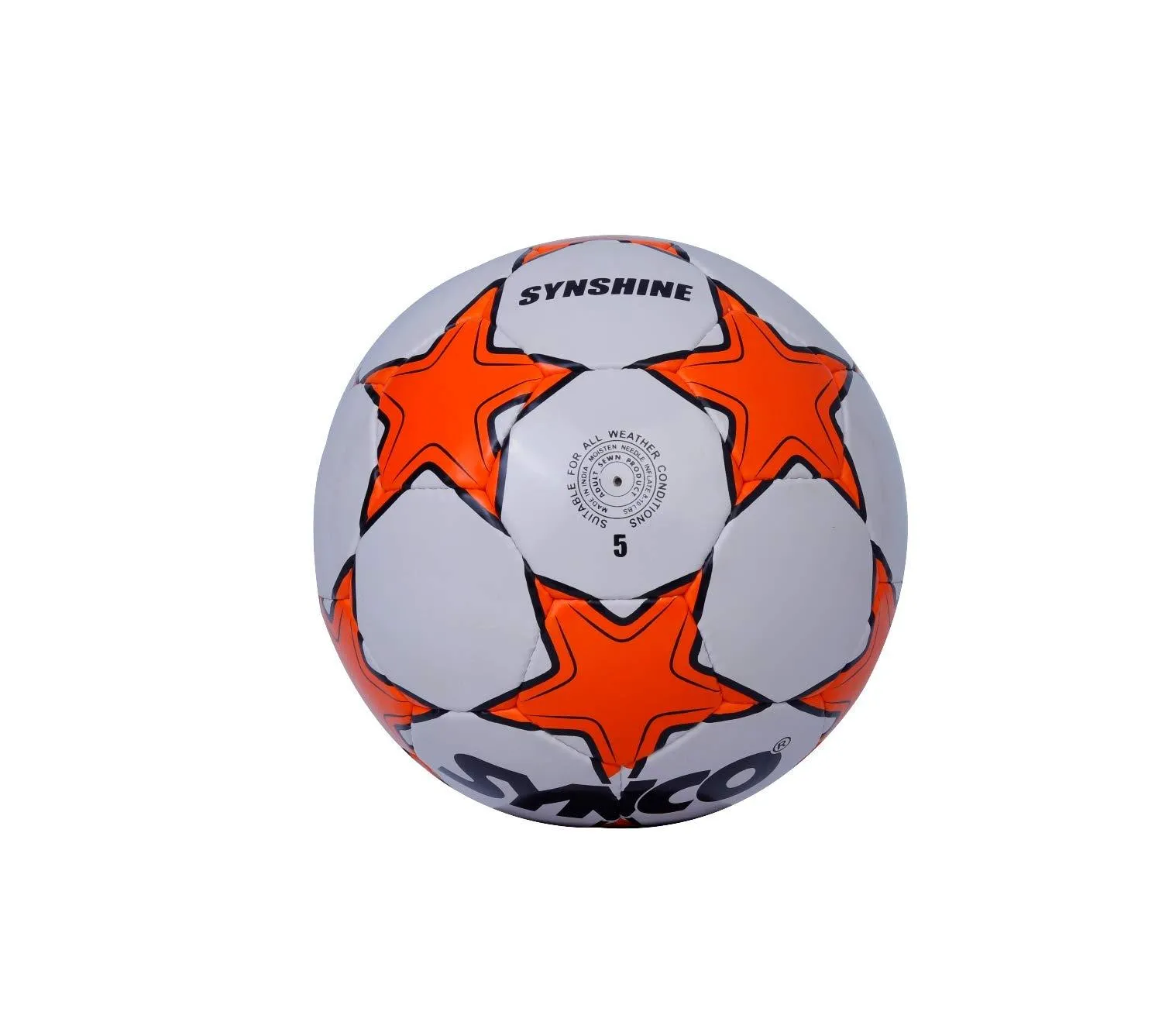 Synco World Cup Football | Soccer Ball Size-5 |Orange | 1 piece