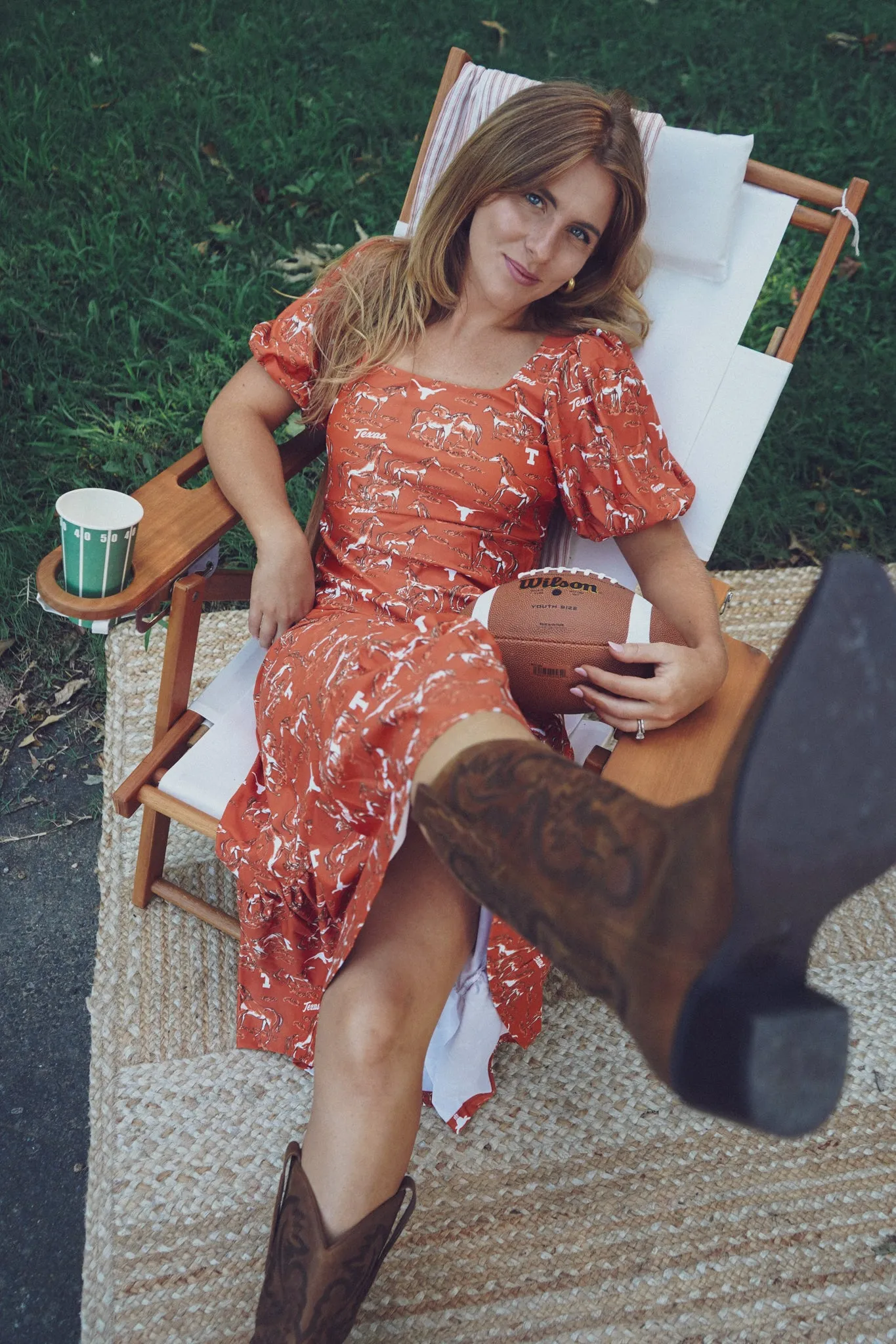 Tailgate Collection Lucy Dress - Texas Horse Toile