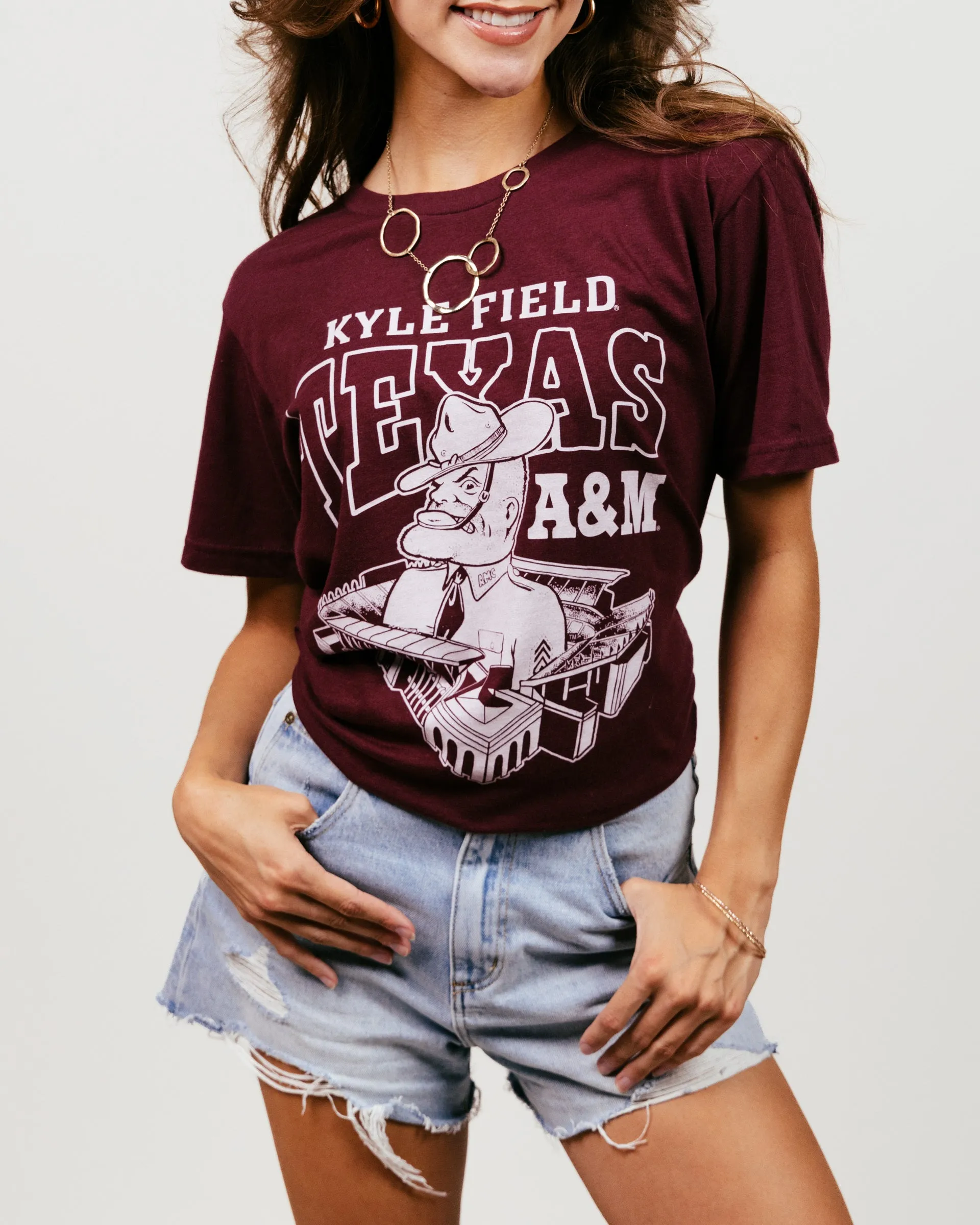 Texas A&M Aggies Kyle Field Maroon T-Shirt