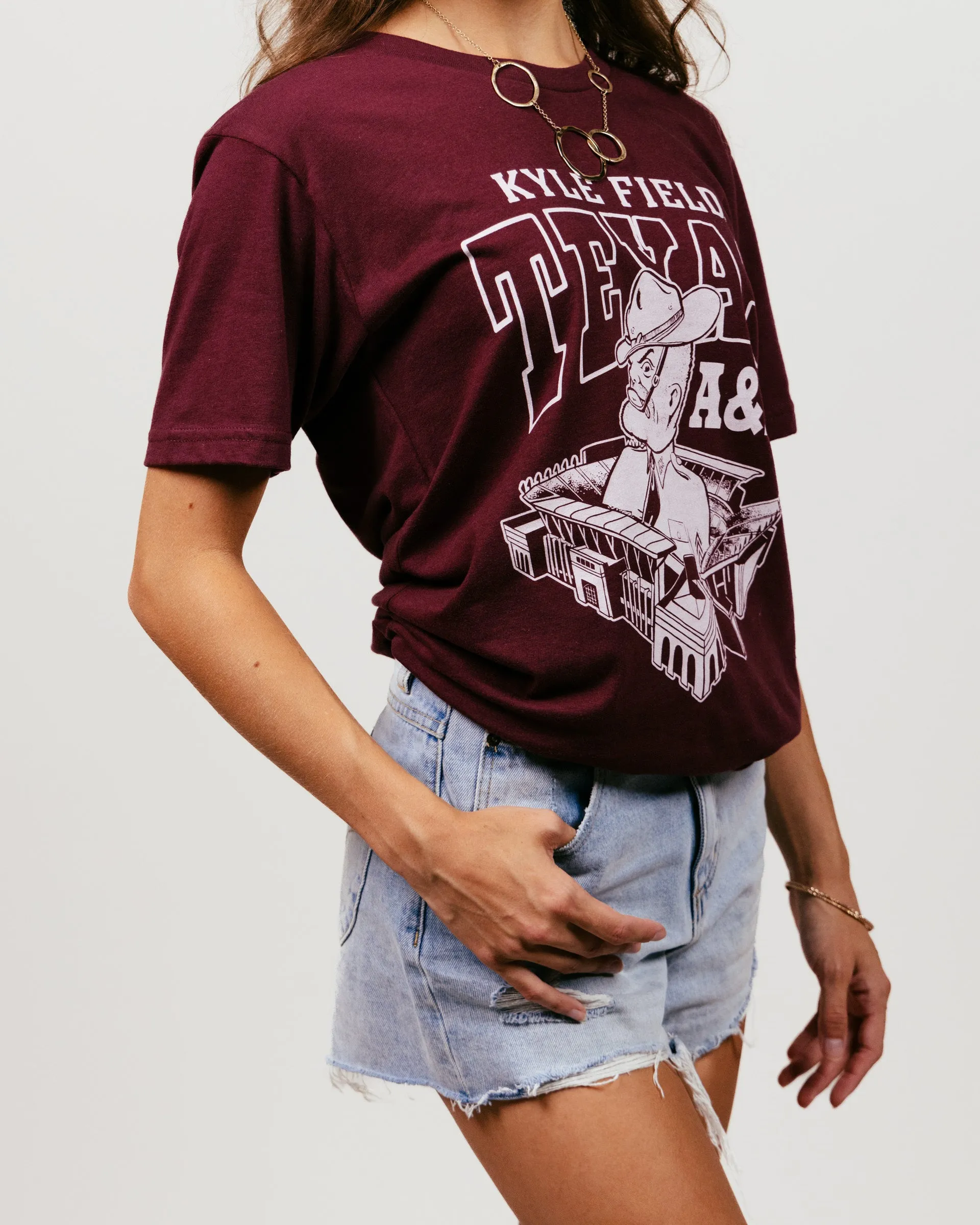 Texas A&M Aggies Kyle Field Maroon T-Shirt