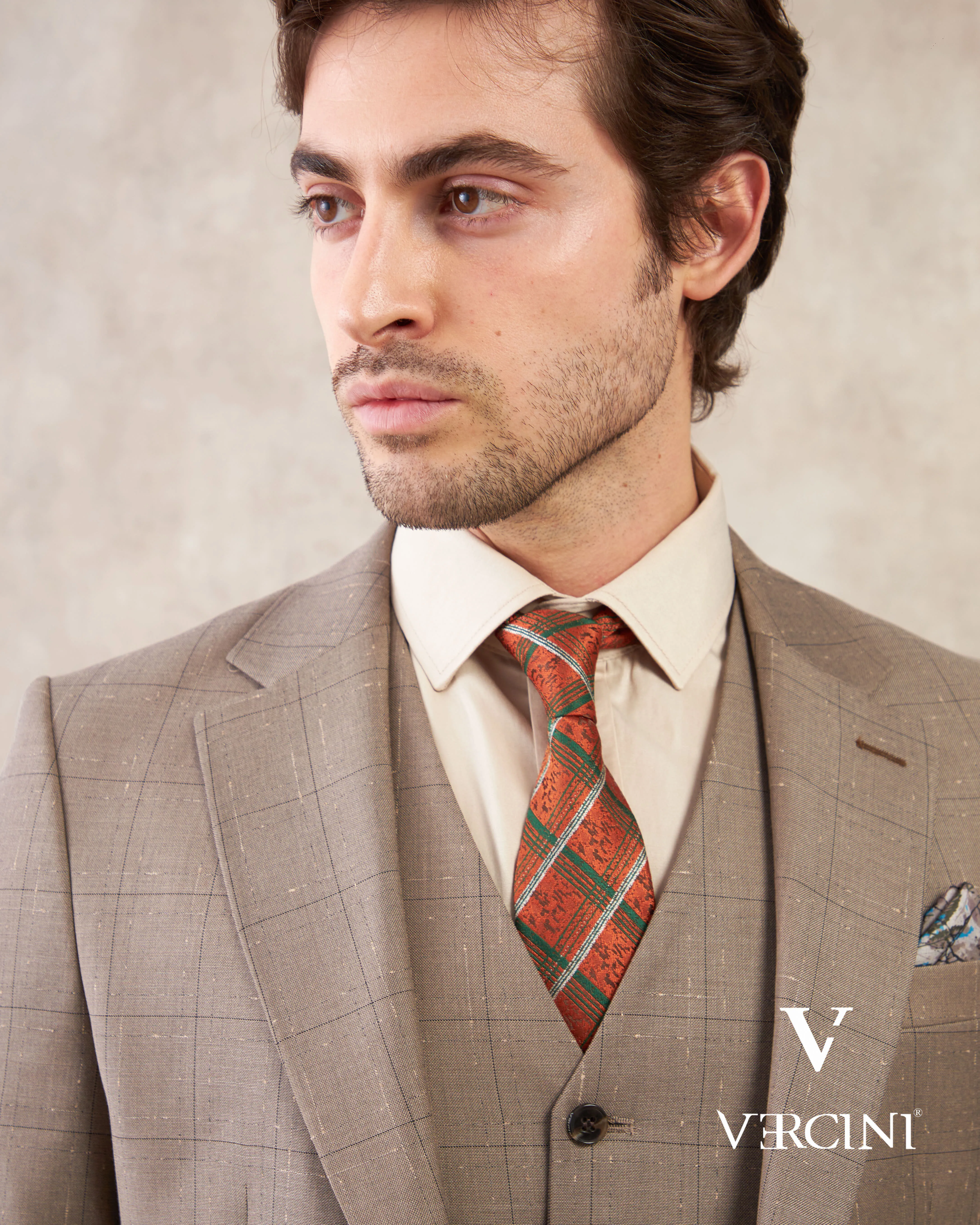 Vercini Terra Harmony Three-Piece Men's Suit