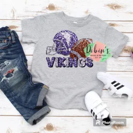 Vikings Faux Glitter Football Preorder