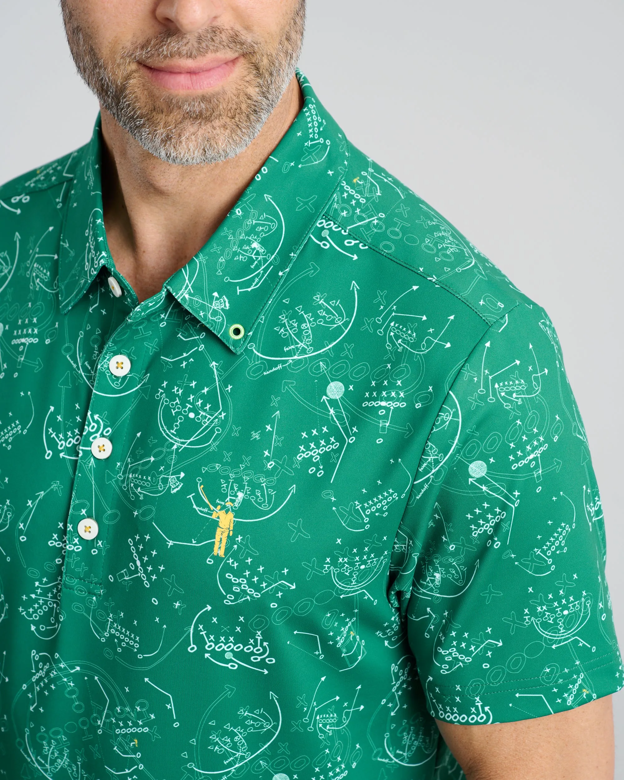 X's and O's Men's Polo | Green