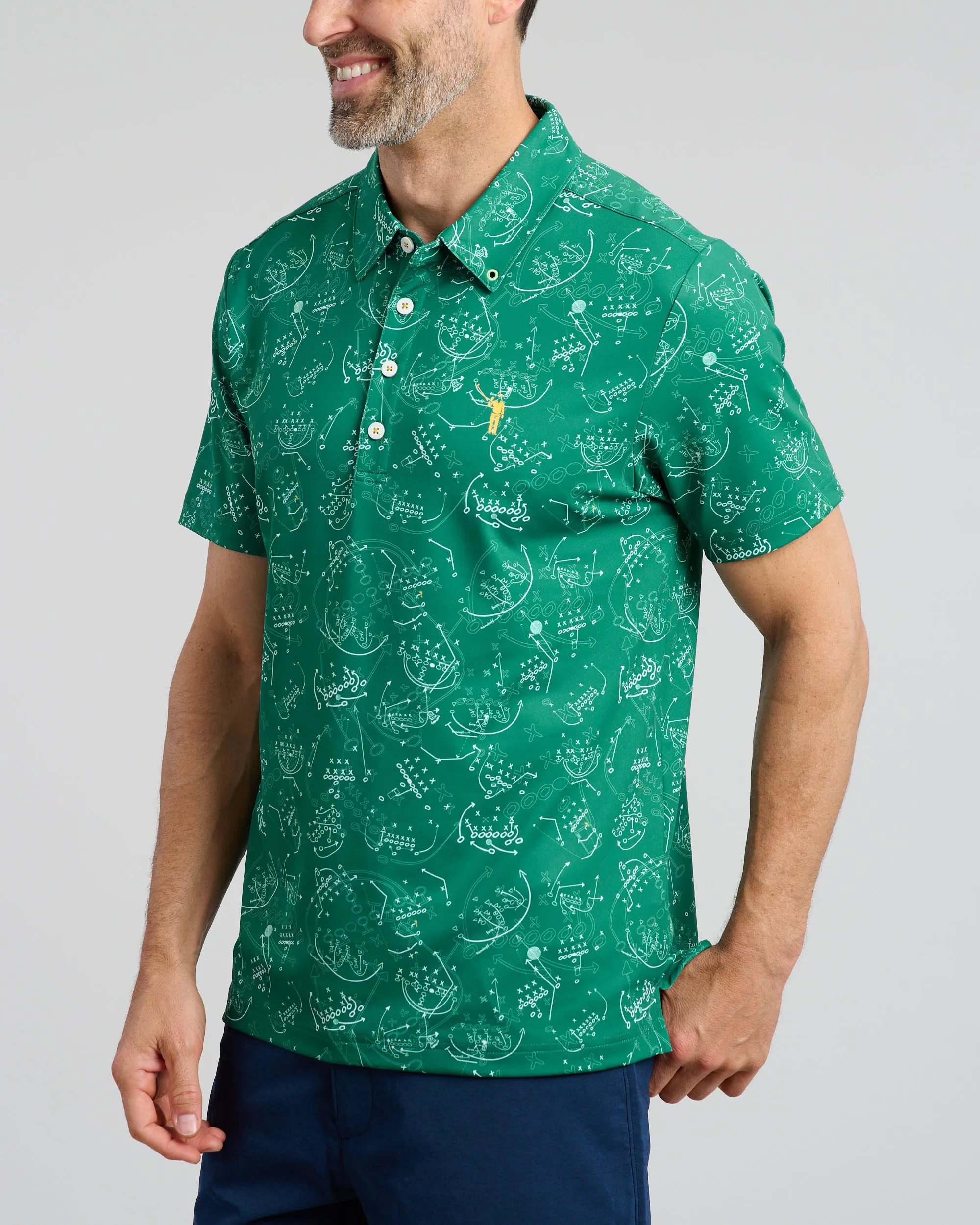 X's and O's Men's Polo | Green