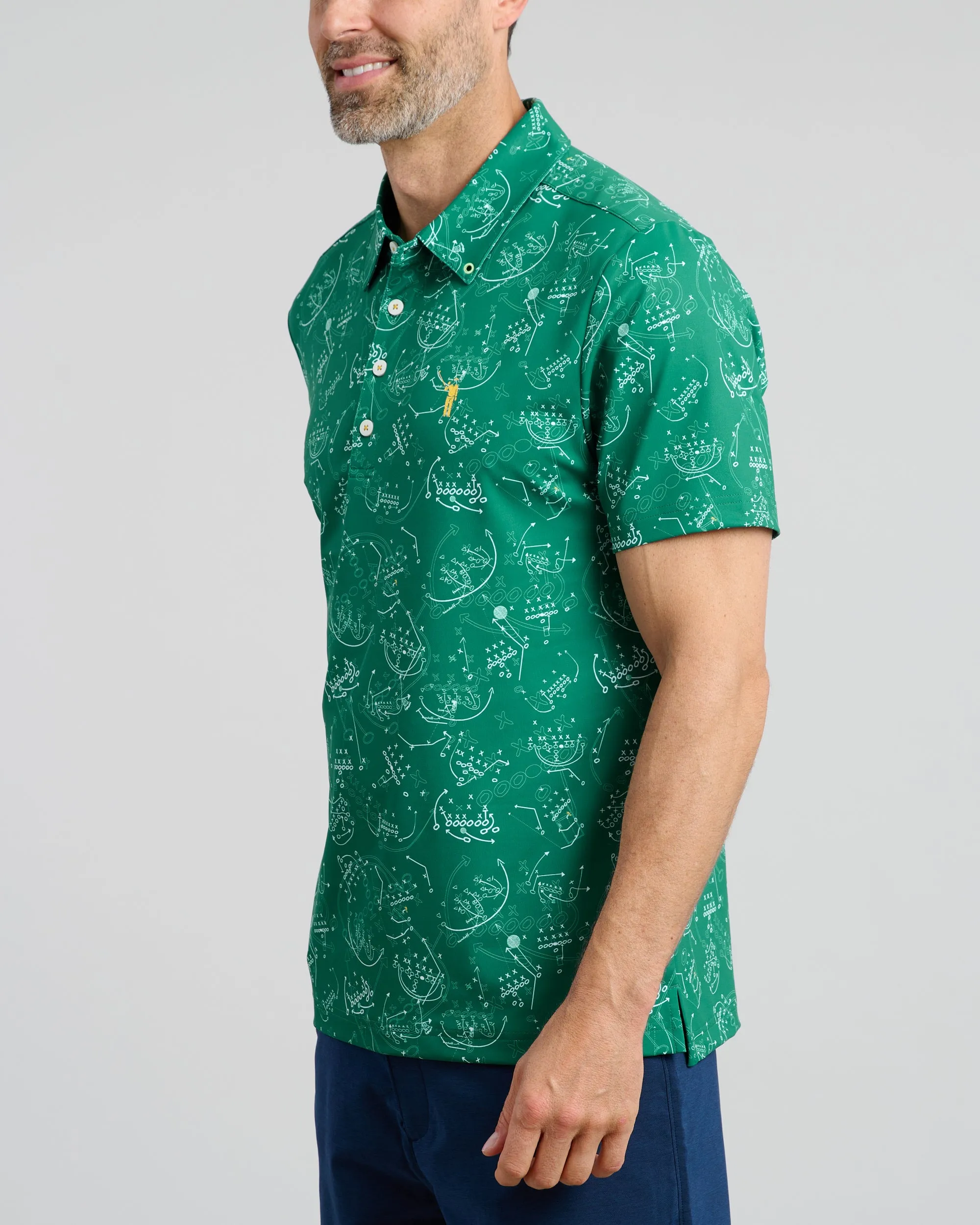 X's and O's Men's Polo | Green